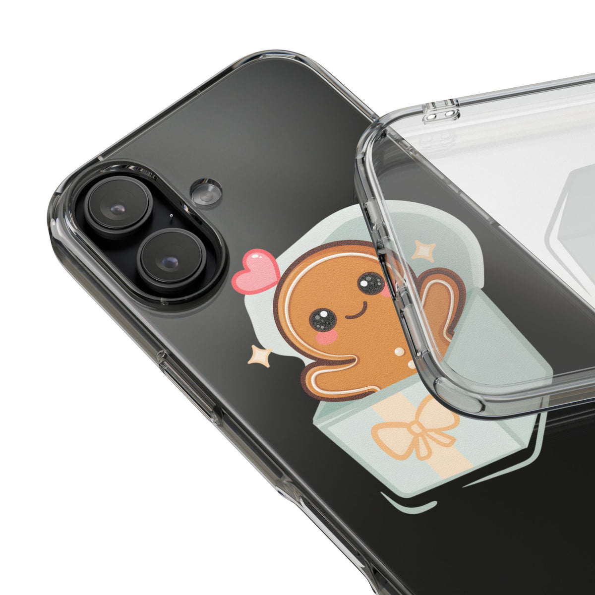 Gingerbread Man Phone Case – Kawaii Holiday Gift