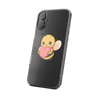 Kawaii Bee Clear Impact-Resistant Phone Case