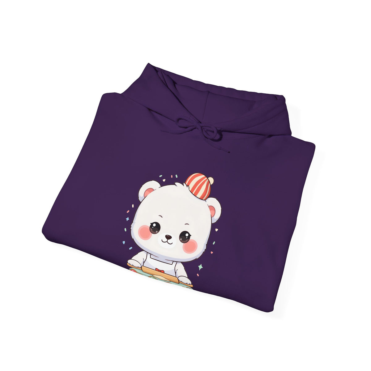 Christmas Cookie Baking Polar Bear Hoodie