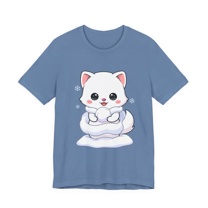 Kawaii Arctic Fox T-Shirt for Cute Winter Style