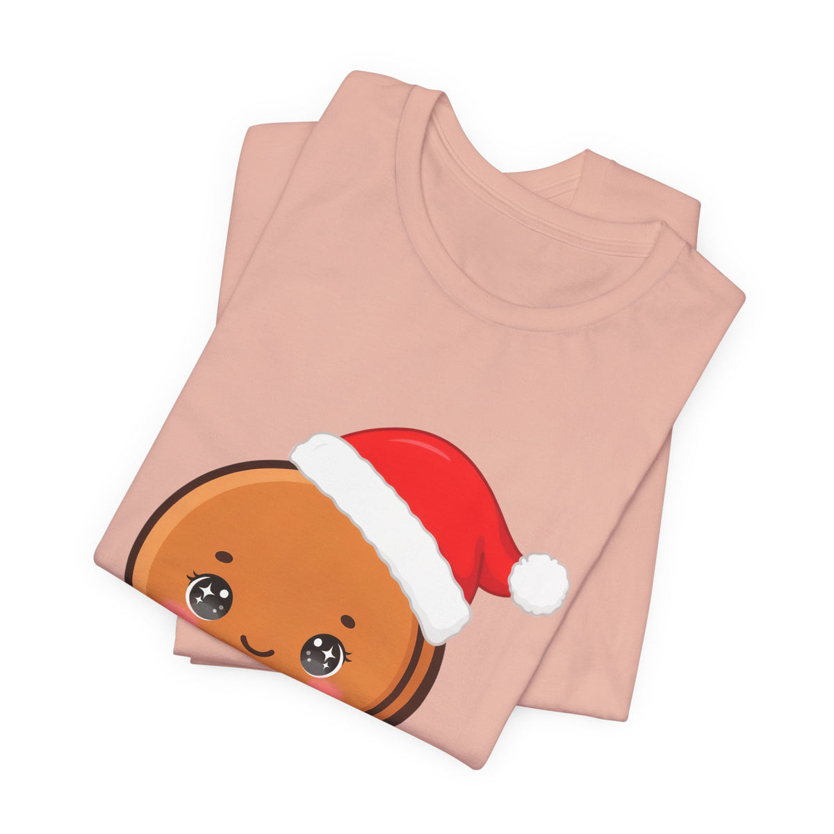 Gingerbread Man Christmas T-Shirt, Cute Kawaii Holiday Tee