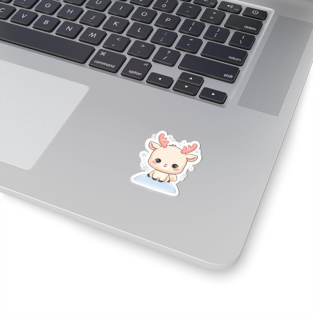 Kawaii Reindeer Sticker for a Cozy Winter Desk