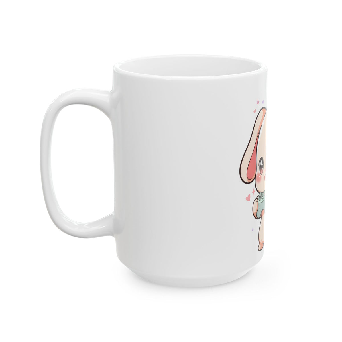 Gamer Bunny Mug – Cute Kawaii Video Game Gift