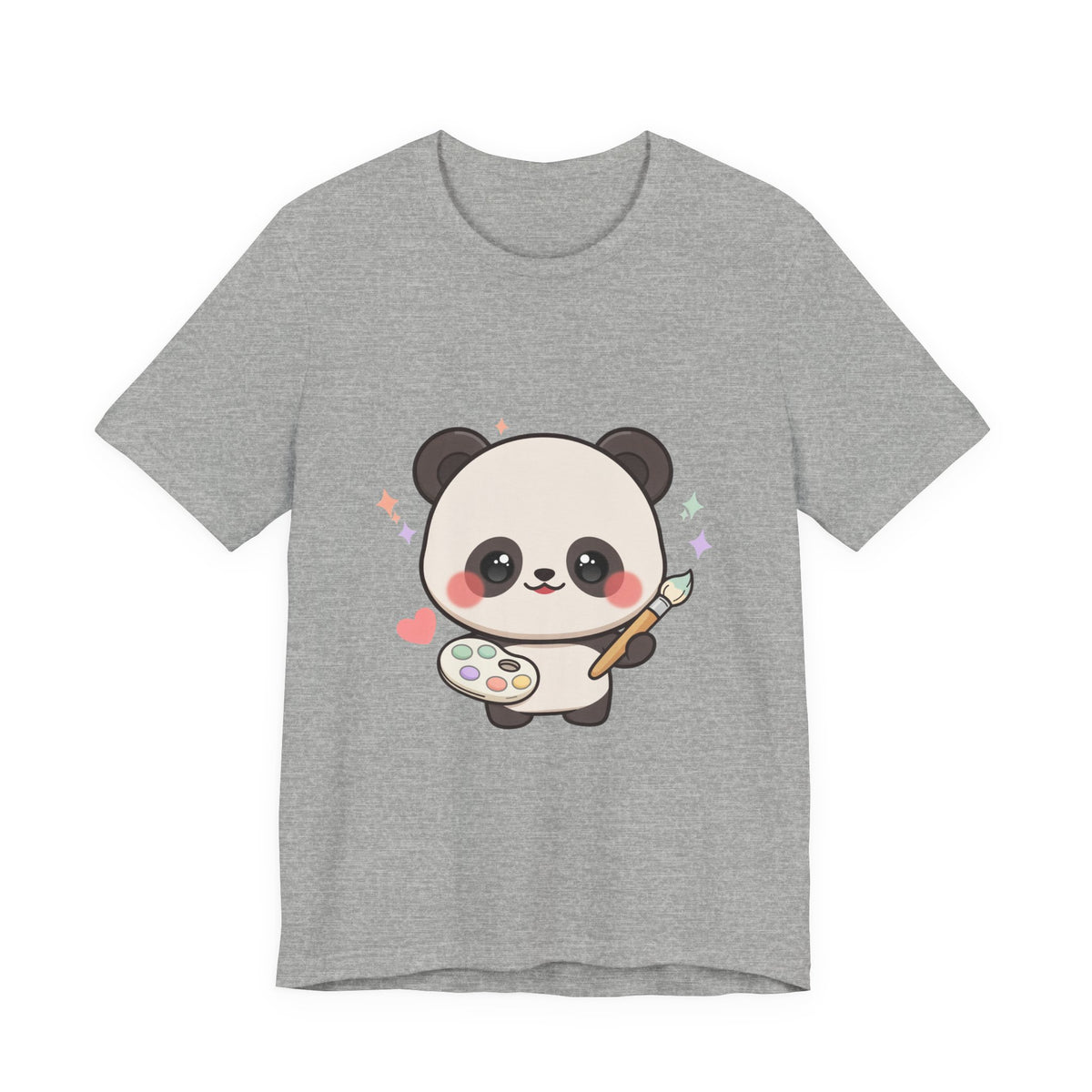 Kawaii Panda Artist T-Shirt for Creative Panda Fans
