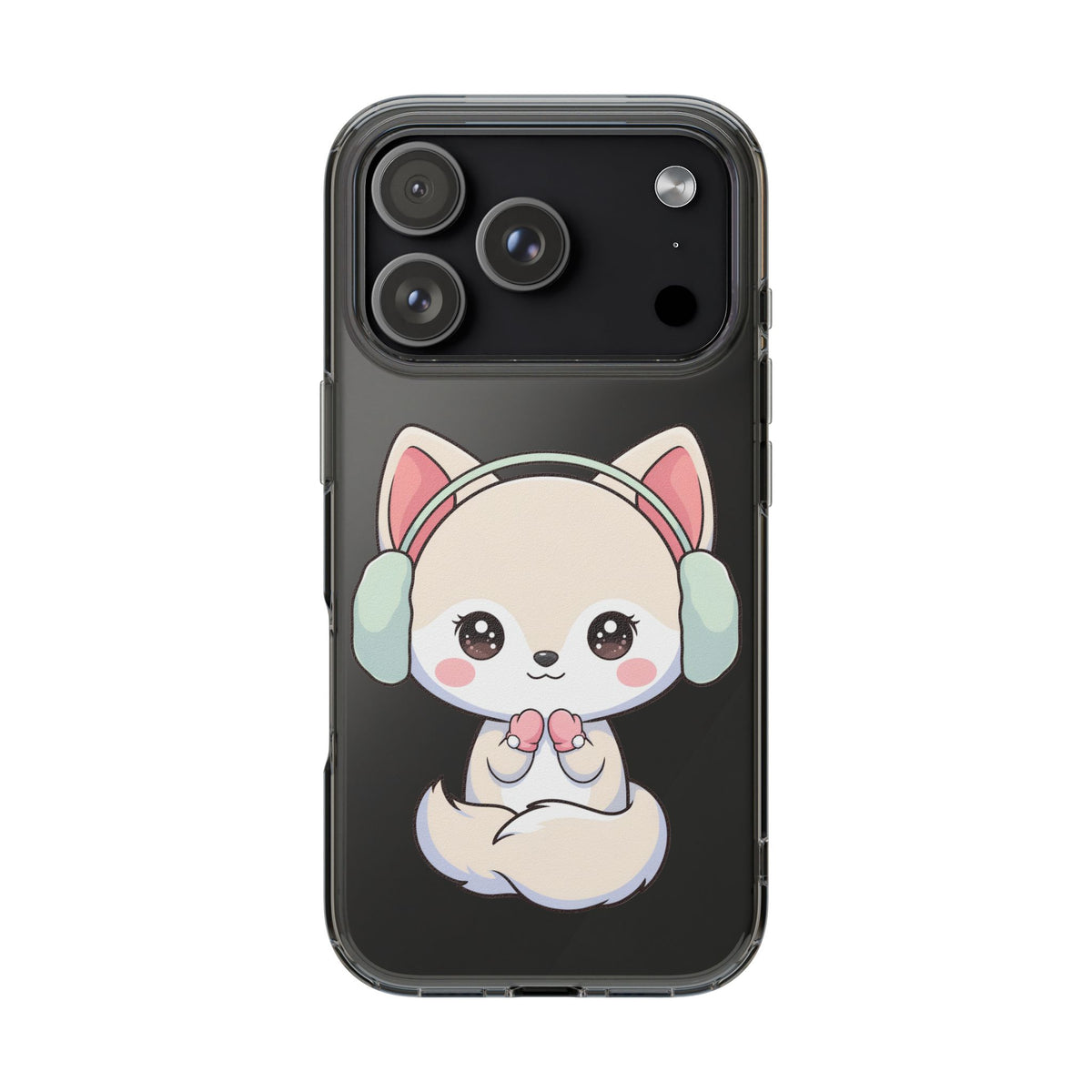 Kawaii Arctic Fox Phone Case – Cozy Winter Cutie