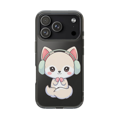 Kawaii Arctic Fox Phone Case – Cozy Winter Cutie