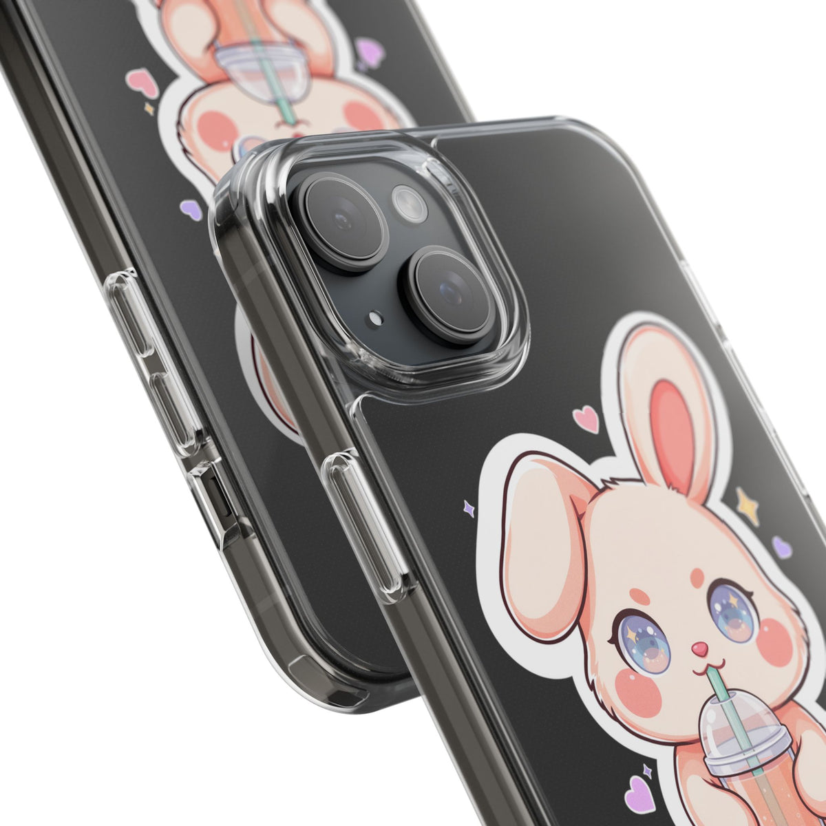 Kawaii Bunny Bubble Tea Phone Case for Boba Lovers