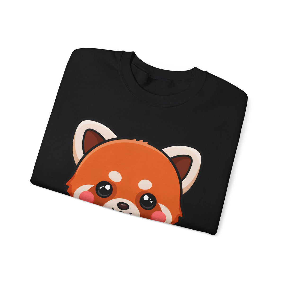 Kawaii Red Panda Sweatshirt, Cute Ice Cream Animal Crewneck