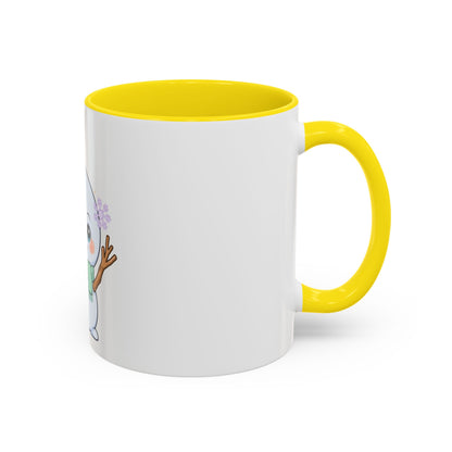 Kawaii Snowman Accent Coffee Mug for Winter Fans