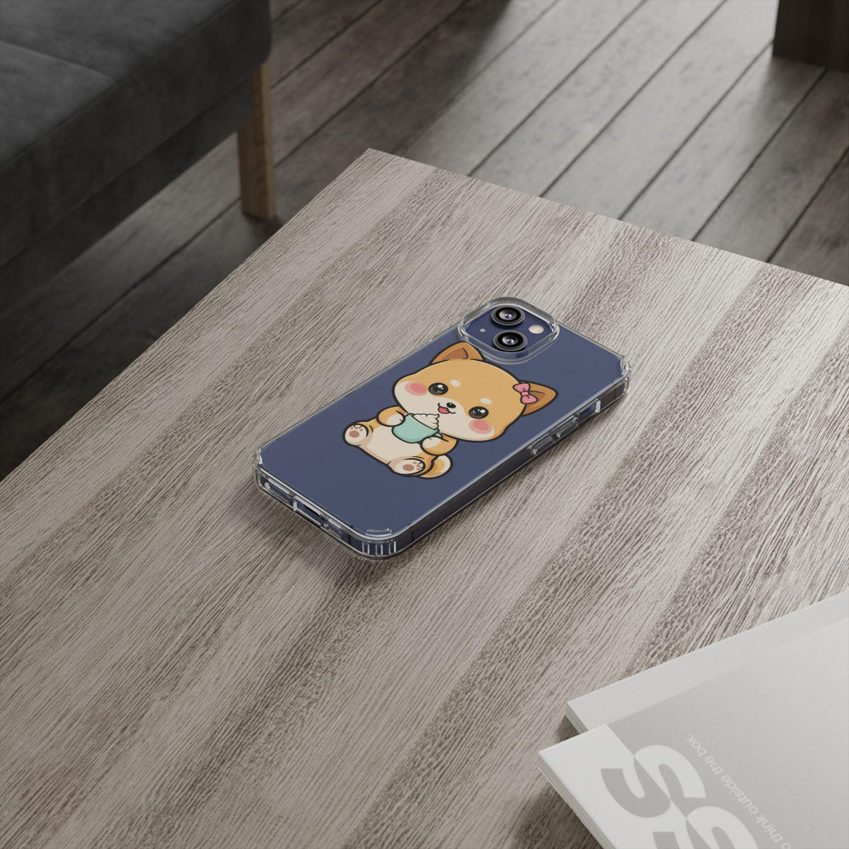 Kawaii Shiba Inu Phone Case with Latte
