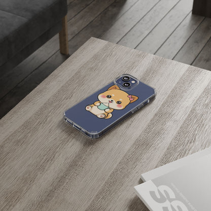 Kawaii Shiba Inu Phone Case with Latte