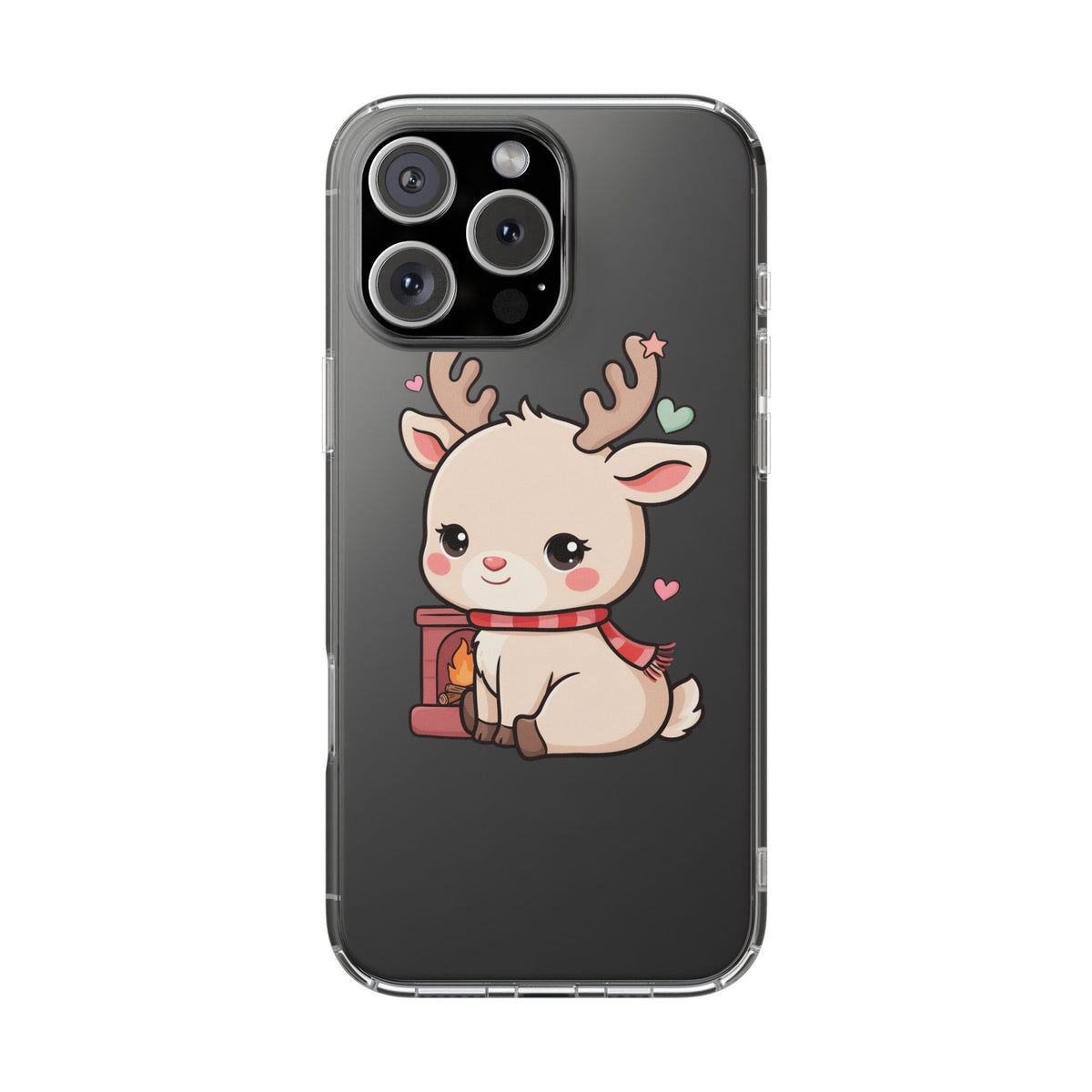 Kawaii Reindeer Phone Case for Cozy Holiday Cheer