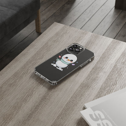 Kawaii Snowman Clear Impact-Resistant Case