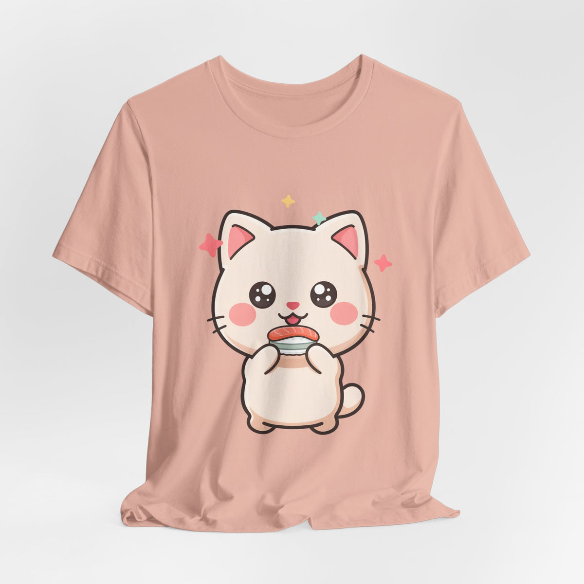 Kawaii Sushi Cat T-Shirt for Cat and Sushi Lovers