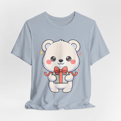 Kawaii Polar Bear Gift T-Shirt for Cute Holiday Cheer