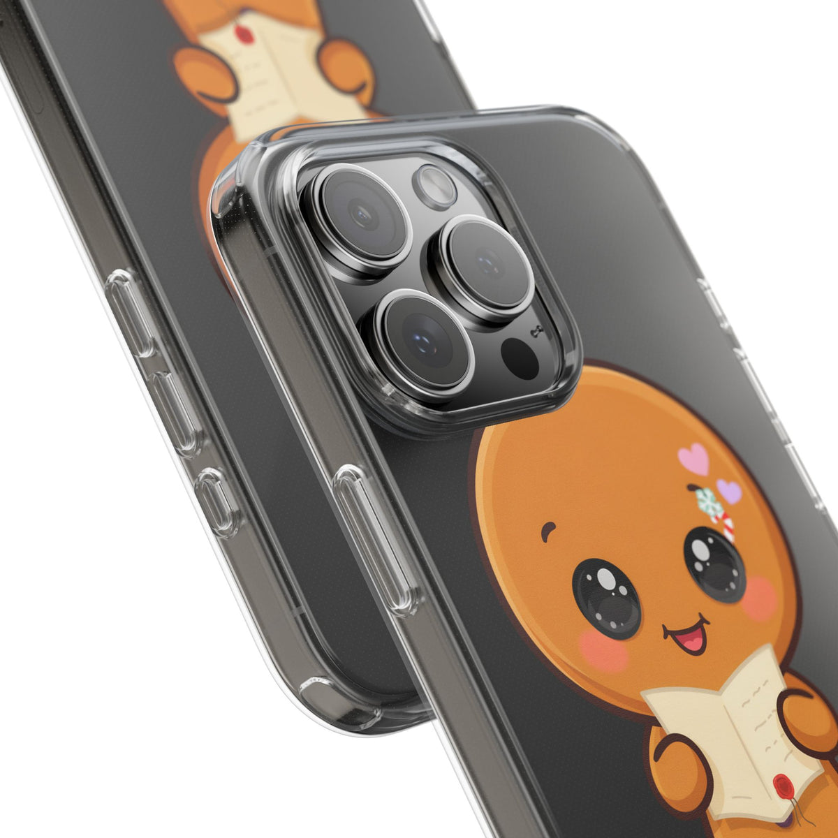 Gingerbread Man Phone Case, Cute Christmas Letter Reader