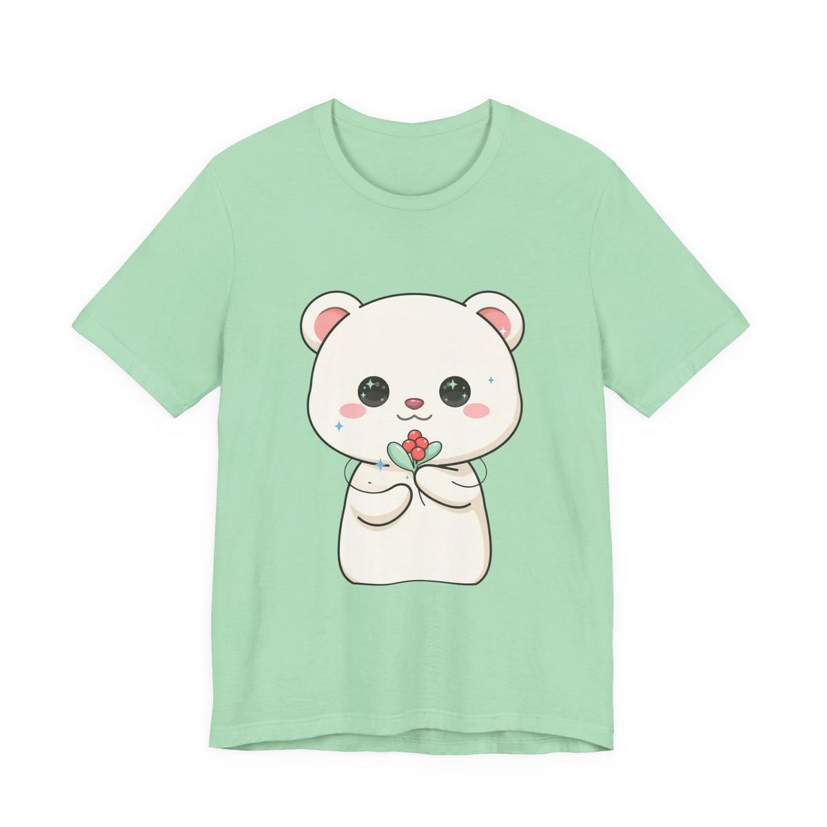 Kawaii Polar Bear Christmas T-Shirt for Cute Holiday Fans