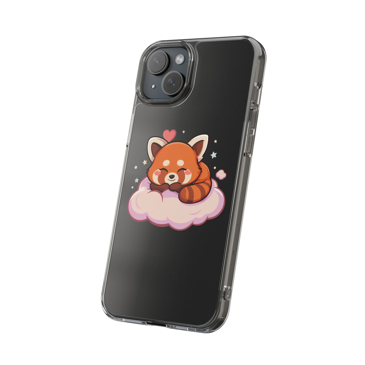 Cute Red Panda Phone Case, Dreamy Kawaii Cloud Art