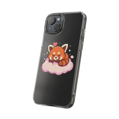 Cute Red Panda Phone Case, Dreamy Kawaii Cloud Art