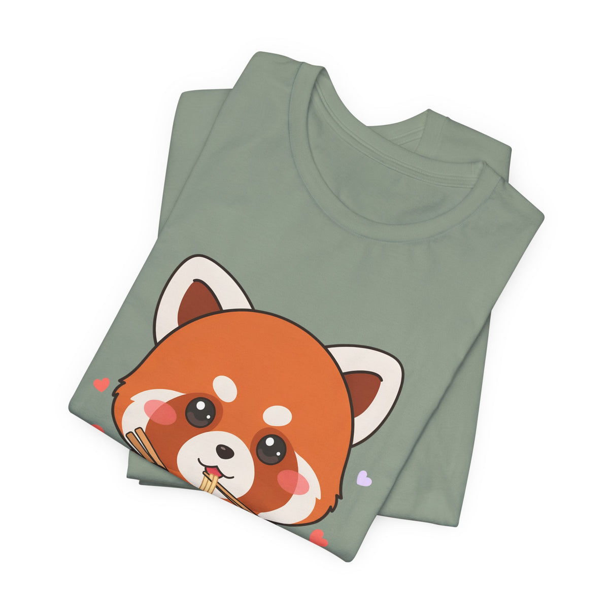 Kawaii Red Panda Ramen T-Shirt for Cozy Foodie Style