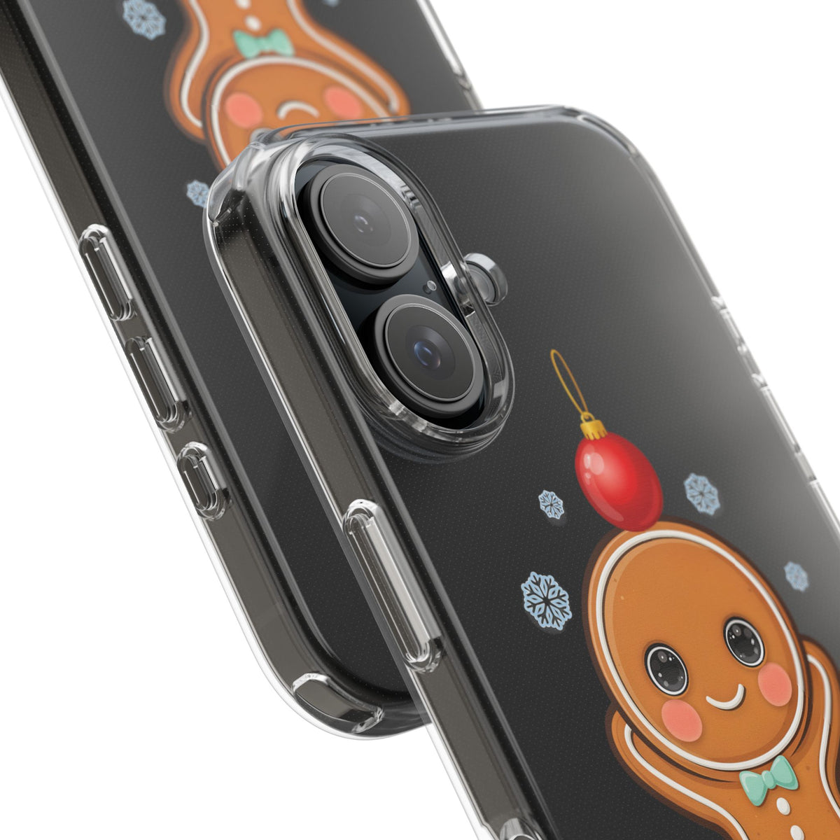 Christmas Gingerbread Phone Case, Cute Kawaii Holiday Gift