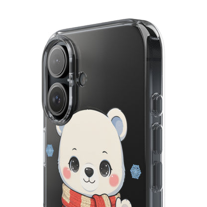 Kawaii Polar Bear Phone Case – Cozy Christmas Cub