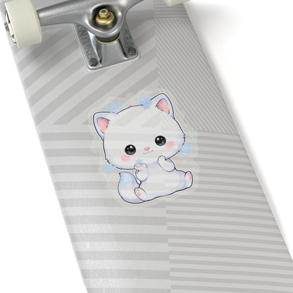 Arctic Fox Sticker, Cute Winter Gift for Fox Lovers