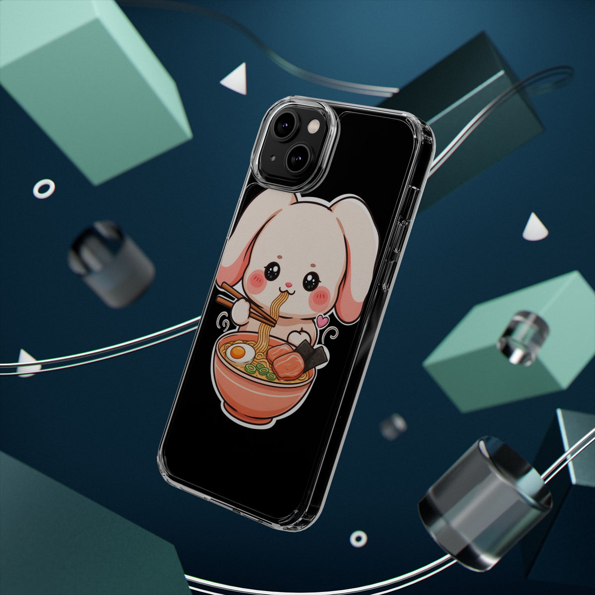 Kawaii Ramen Bunny Clear Impact-Resistant Case
