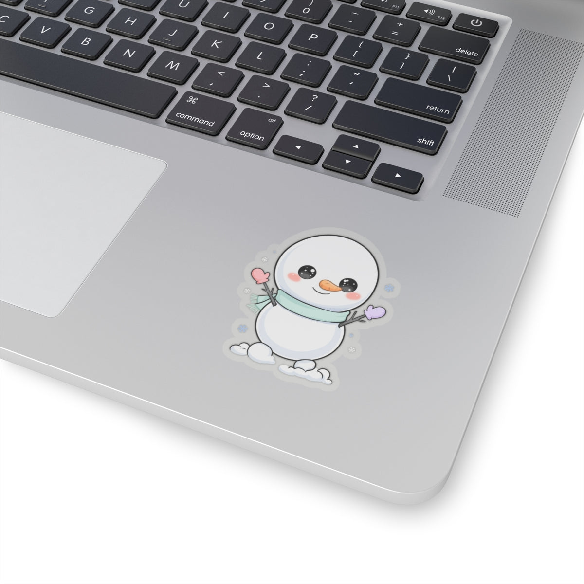 Kawaii Snowman Sticker for Cozy Winter Decor
