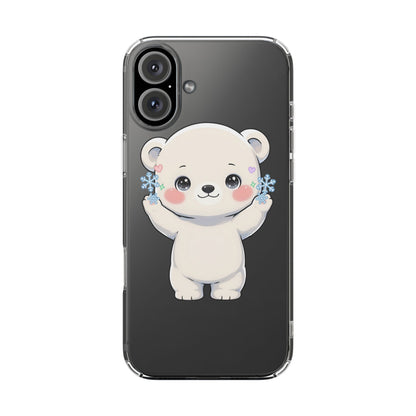 Kawaii Polar Bear Phone Case for a Cozy Winter Gift
