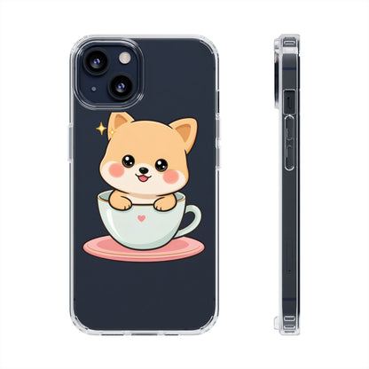 Kawaii Shiba Inu Phone Case – Cute Puppy in a Teacup