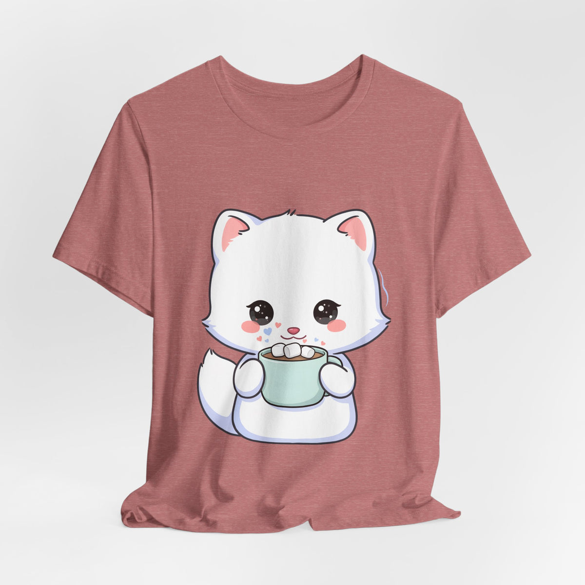 Kawaii Arctic Fox T-Shirt for Cozy Winter Gift Giving