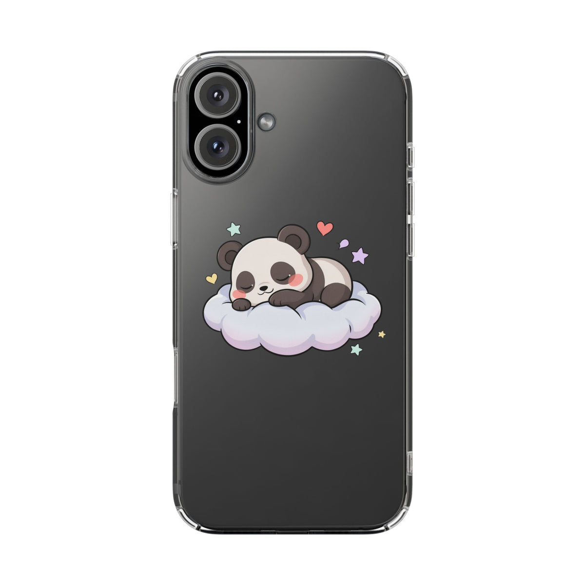 Sleeping Panda Clear Impact-Resistant Phone Case
