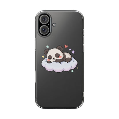 Sleeping Panda Clear Impact-Resistant Phone Case
