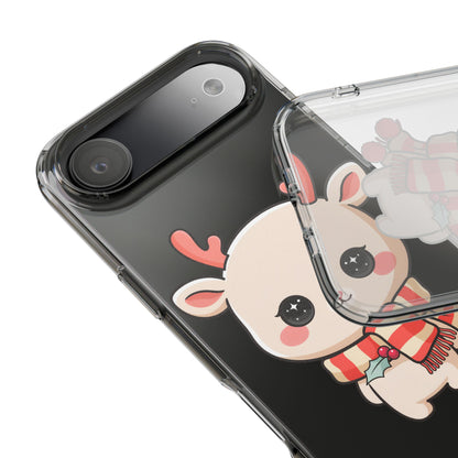 Christmas Reindeer Phone Case, Cute Kawaii Holiday Gift