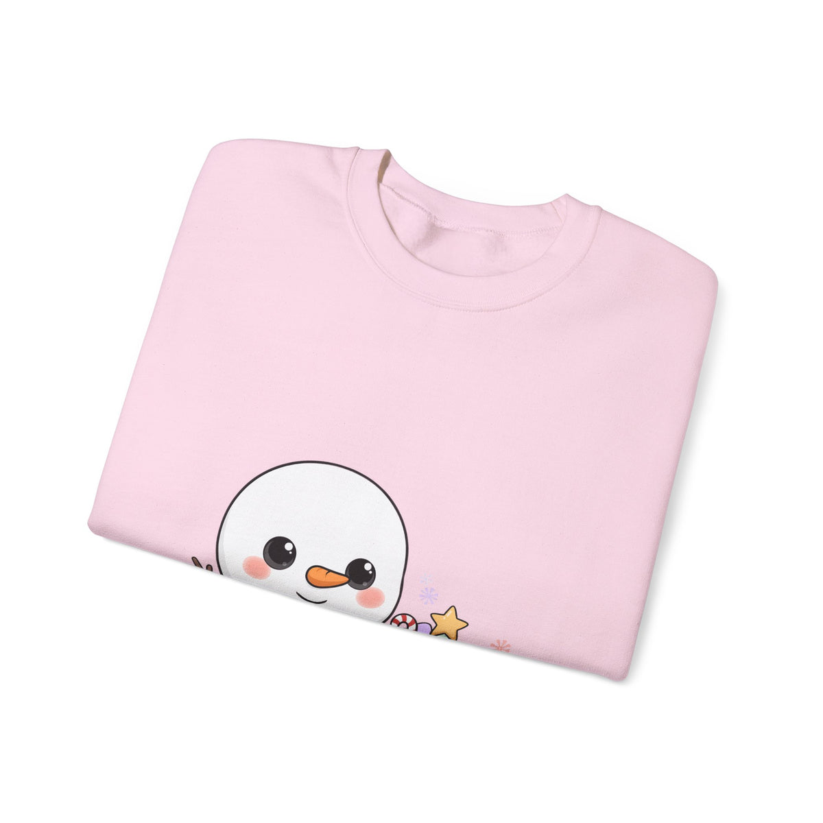Cute Snowman Christmas Sweatshirt, Kawaii Holiday Crewneck
