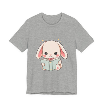 Book Lover Bunny T-Shirt – Cute Kawaii Reader Tee