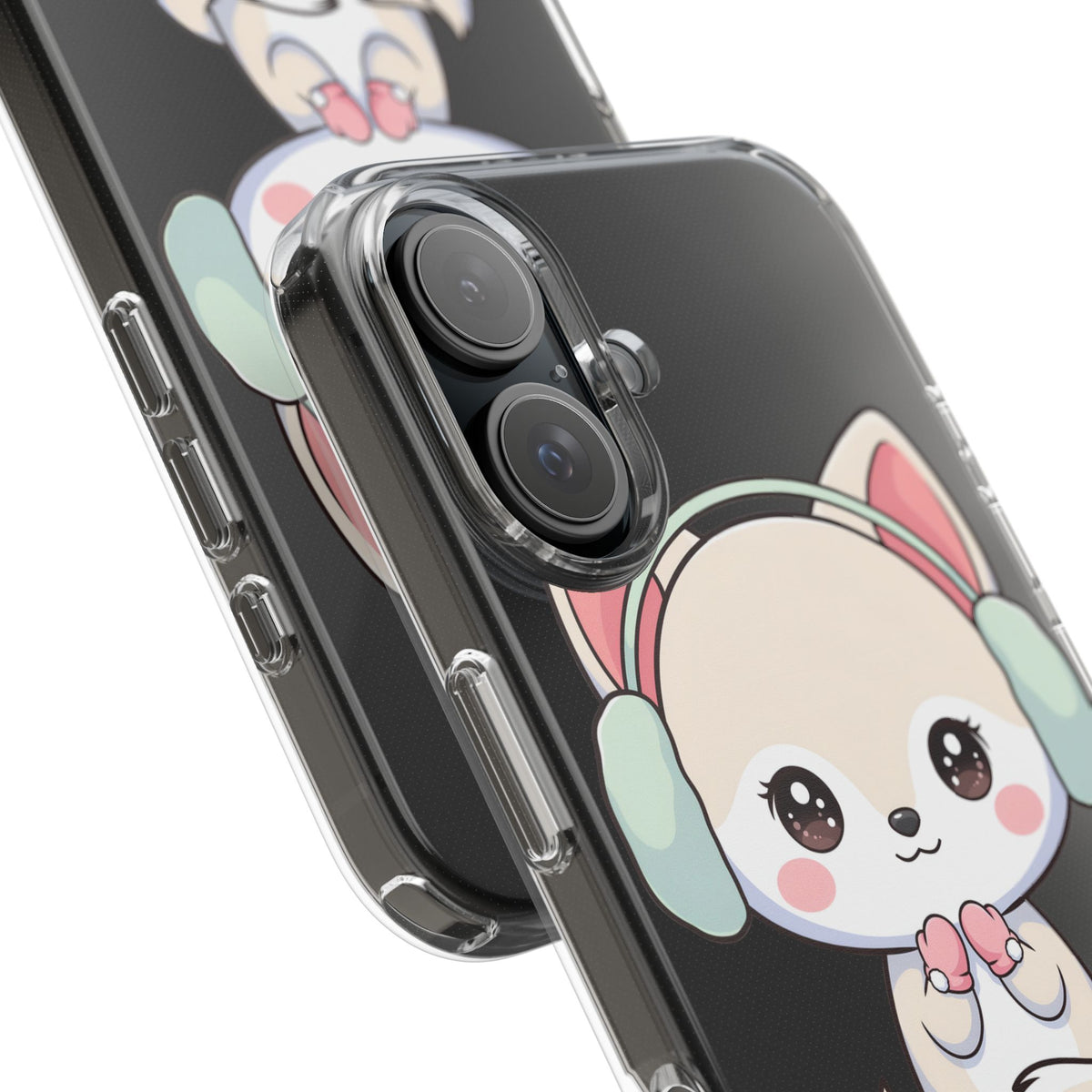 Kawaii Arctic Fox Phone Case – Cozy Winter Cutie