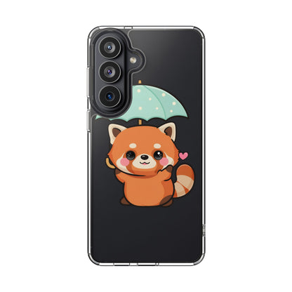 Kawaii Red Panda Clear Impact-Resistant Case