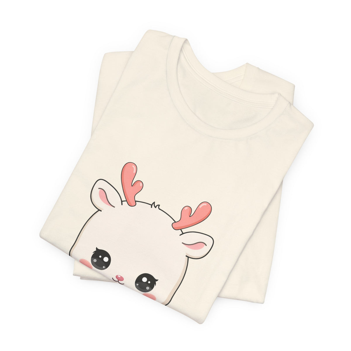 Kawaii Reindeer T-Shirt for Cozy Winter Days