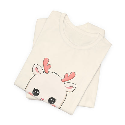 Kawaii Reindeer T-Shirt for Cozy Winter Days