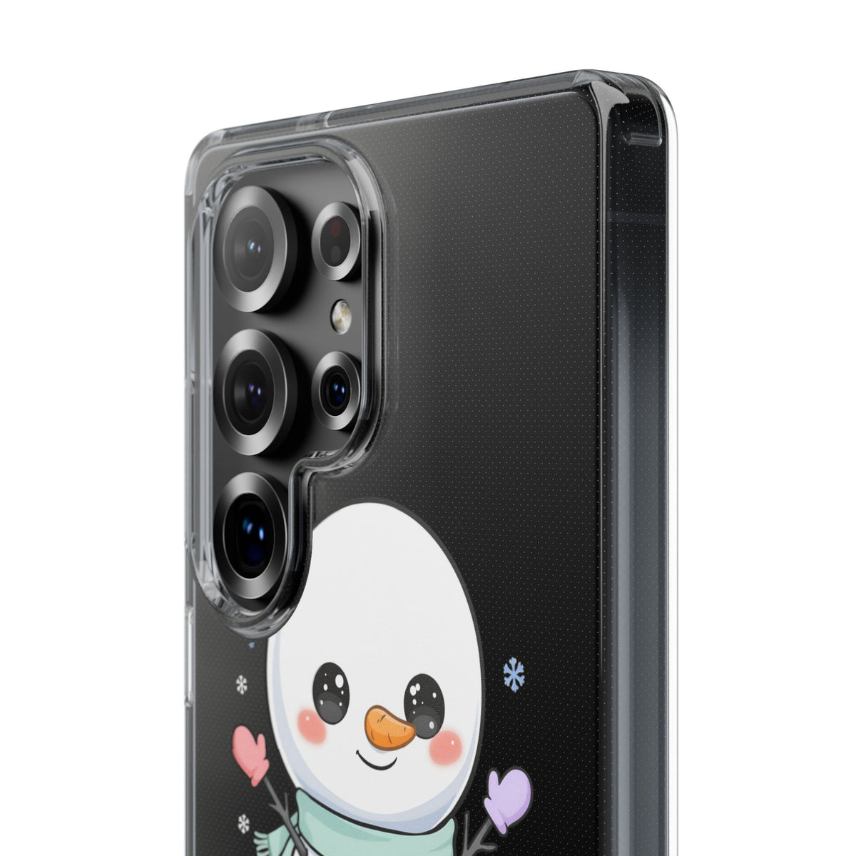 Kawaii Snowman Clear Impact-Resistant Case