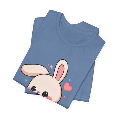 Kawaii Bunny Skateboard T-Shirt for Cute Style Fans