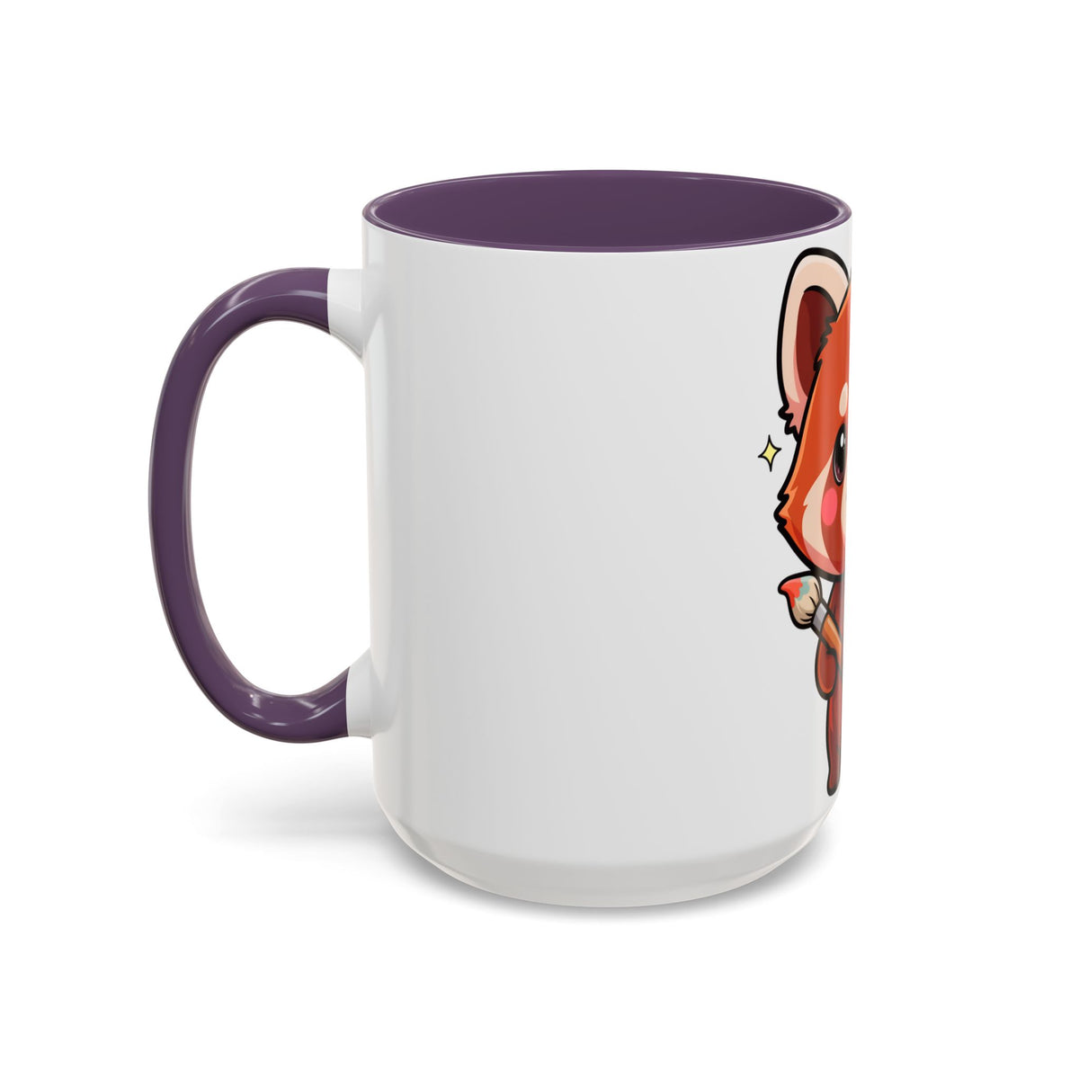 Kawaii Red Panda Accent Coffee Mug for Creative Days