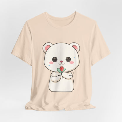 Kawaii Polar Bear Christmas T-Shirt for Cute Holiday Fans