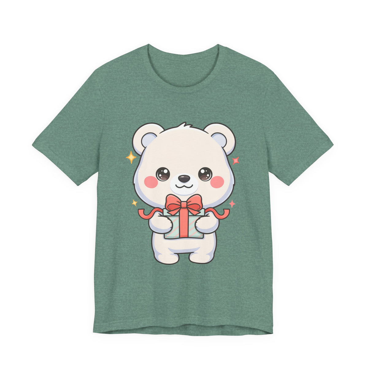 Kawaii Polar Bear Gift T-Shirt for Cute Holiday Cheer