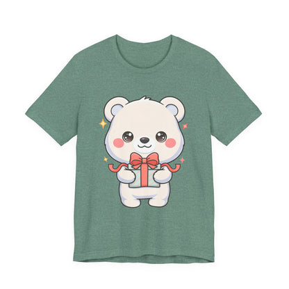 Kawaii Polar Bear Gift T-Shirt for Cute Holiday Cheer