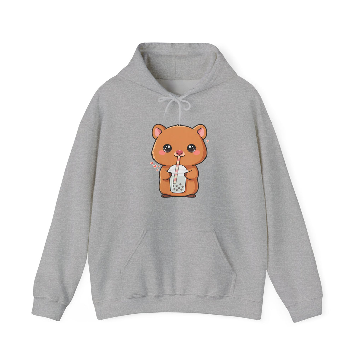 Kawaii Quokka Bubble Tea Hoodie, Cute Animal Sweatshirt