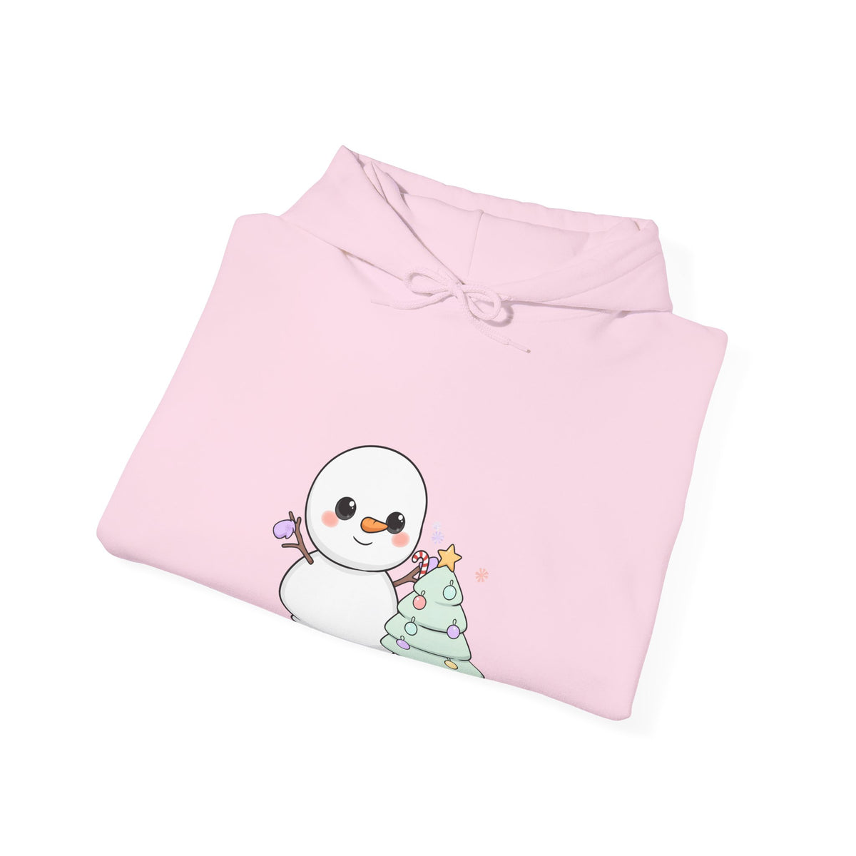 Kawaii Christmas Snowman Hoodie for Cute Holiday Cheer