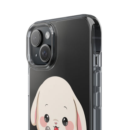 Kawaii Bunny Phone Case, Ice Cream Cutie Clear Case